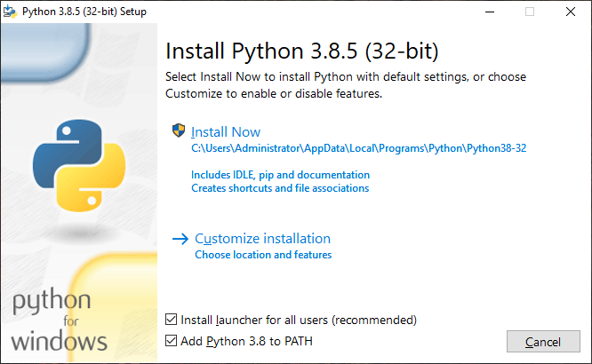 Cài đặt Python, Install Python