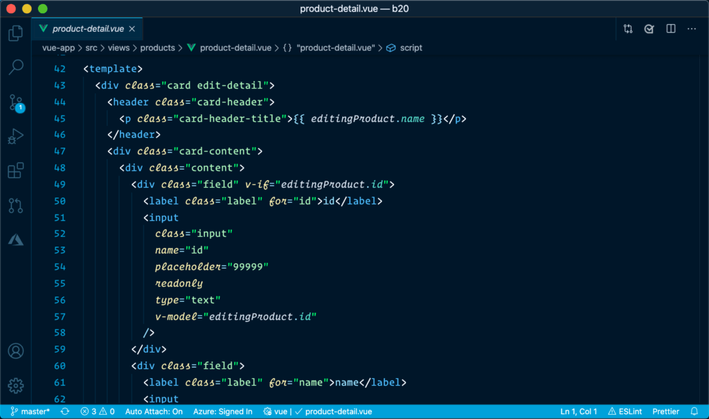 Dark Blue HTML theme vscode đẹp nhất