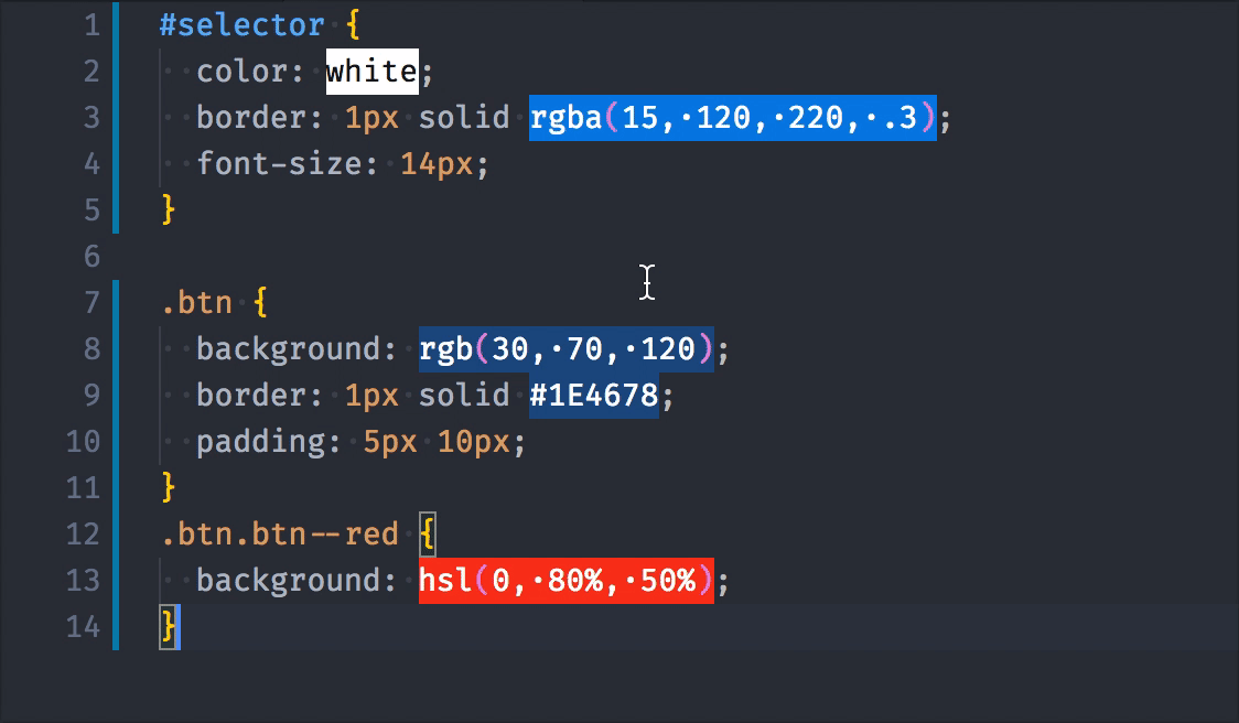 Colorize giúp mã màu trong code CSS trực quan hơn