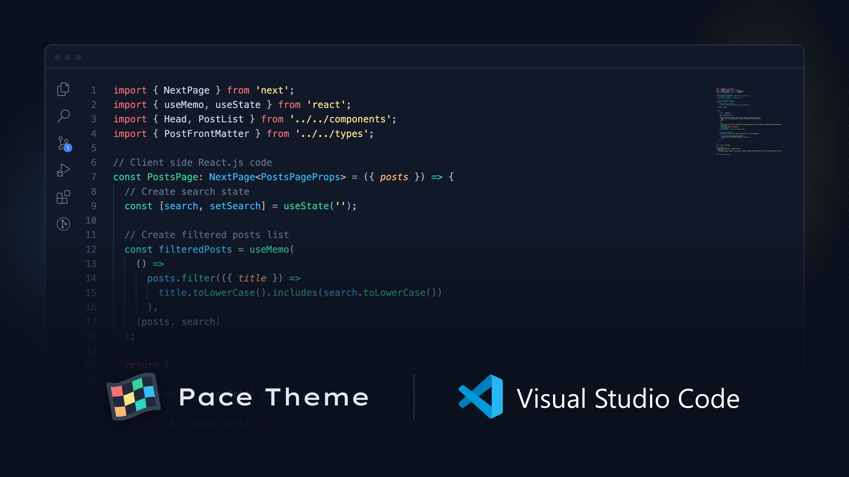 Pace Theme vscode đẹp nhất