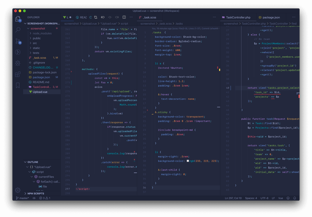 Tokyo Night Storm theme vscode đẹp nhất